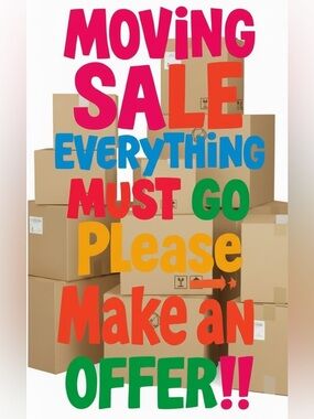 📦Moving Sale! 🧸Make an Offer!